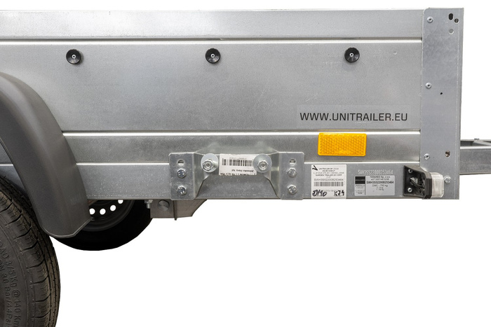 Konzol a KIPP UNITRAILER GARDEN TRAILER pótkocsi pótkerekének rögzítéséhez