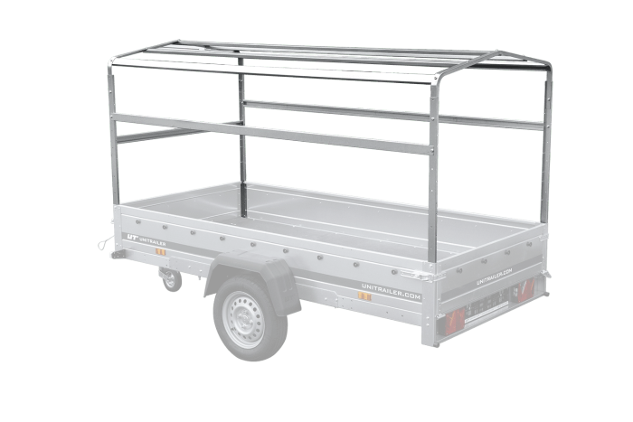 H-1100 keret ponyvás utánfutó takaróhoz UNITRAILER GARDEN 265 KIPP