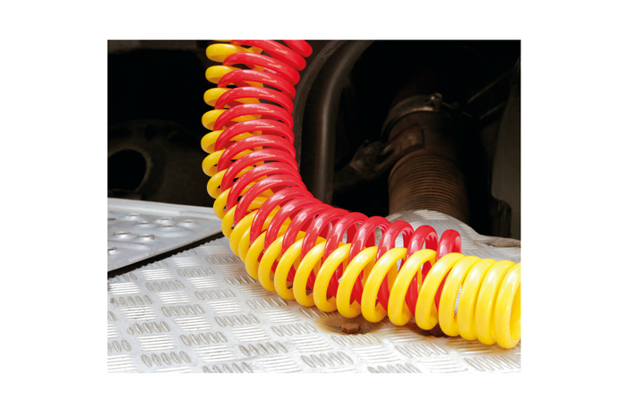 LAMPA Truck-Tights spirális kábelvédő 97173 rugalmas hüvely fekete 220 cm átmérő 11 cm