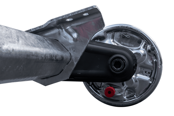 AL-KO COMPACT fékező tengely pótkocsihoz/szállítóhoz 1350kg 1100mm 1550mm 5x112