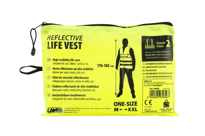 Fényvisszaverő mellény LAMP M-XXL sárga