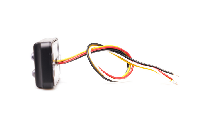 Figyelmeztető lámpa WAŚ 2469 W284 LED villogó lámpa narancssárga MASTER/SLAVE