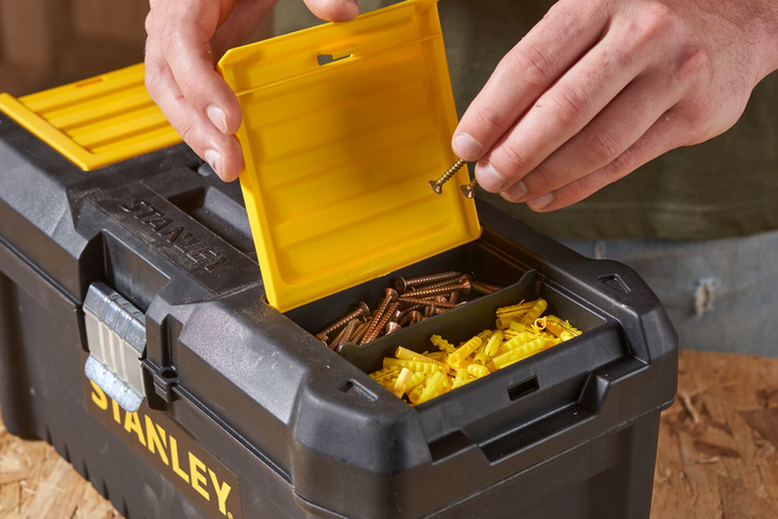 STANLEY Essential szerszámosláda rendezőkkel 410x210x200mm 8l