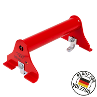 PRAMAR Radstopper VDI 2700 piros univerzális kerékék vontatóhoz