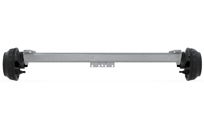 KNOTT VGB18MV fékezett tengely pótkocsihoz/autószállítóhoz 1800kg 1600mm 2070mm 5x112