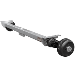 KNOTT VGB13M fékezett tengely pótkocsihoz/autószállítóhoz 1350kg 1510mm 1880mm 5x112