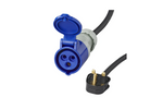 Adapter CEE csatlakozódugóval és UK aljzattal, UK ProPlus 373522DE kábel, 40 cm, 16A 230V