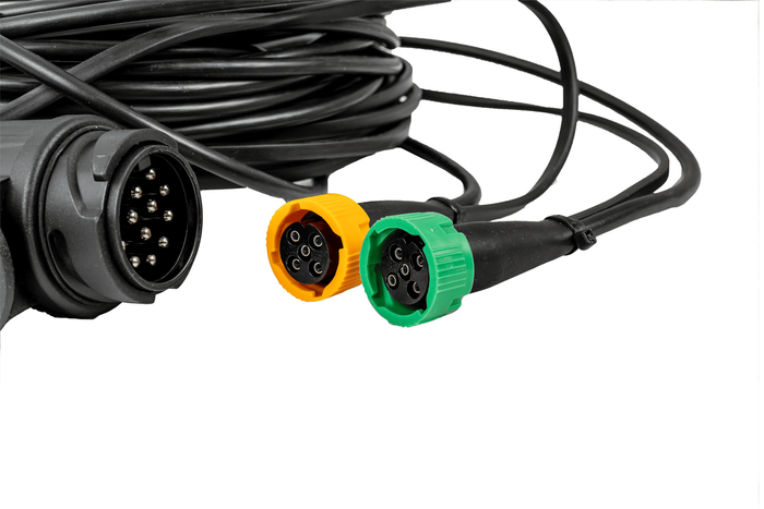 Lámpakészlet: FRISTOM LED hátsó lámpák + HORPOL LED oldalsó helyzetjelző lámpák + MANTES 7m 13 tűs kábelköteg