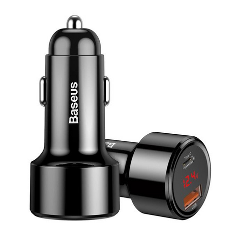 BASEUS Magic sorozatú USB autós töltő, USB-C 45W