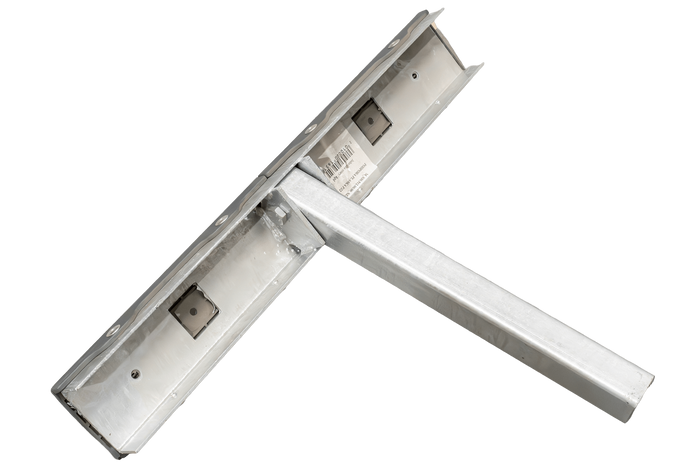 OUTLET UNITRAILER lapos oldaltámasz, hossz 59cm, magasság 40cm, csónakutánfutóhoz, SZÜRKE