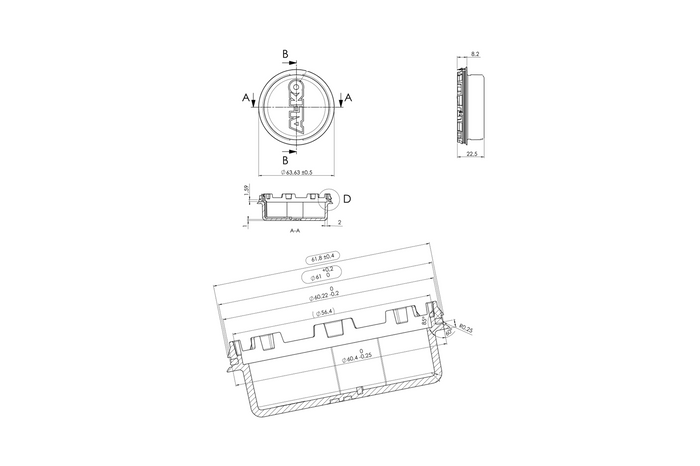 AL-KO 56,4 mm-es kerékcsapágy-takaró kupak utánfutóhoz