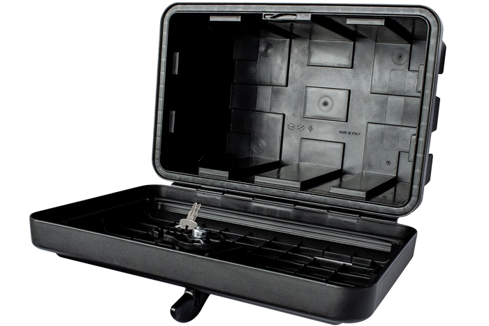 DAKEN 81100 JUST szerszámosláda 500x350x300mm 27l rögzítőkonzolokkal