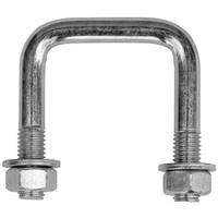 DROMET C típusú négyzet alakú bilincs anyákkal és alátétekkel M12 65/62/65