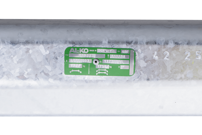 AL-KO EURO fékezett tengely pótkocsihoz/autószállítóhoz 1800kg 1750mm 2250mm 5x112