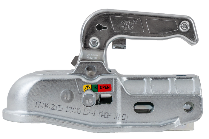 STEELPRESS BC-3000C-00-00+Z2 gömbfejes vonóhorog 3000 kg-os pótkocsihoz, 35-50 mm-es csővonórúddal, öntöttvas