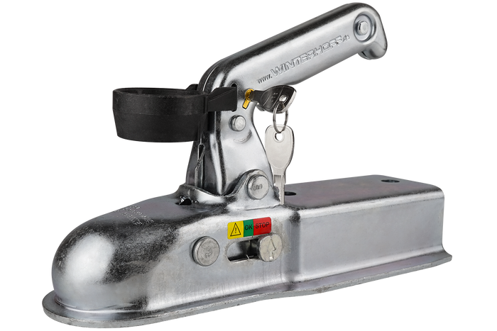 Biztonsági betét az UNITRAILER pótkocsi gömbfejű vonóhorog zárjához