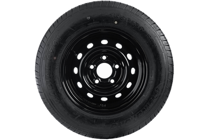 Megerősített pótkocsi kerék LINGLONG GUMIABRONCS 165/80 R13C 96/94N UNITRAILER FELNI fekete 4.5Jx13"H2 5x112 ET:30