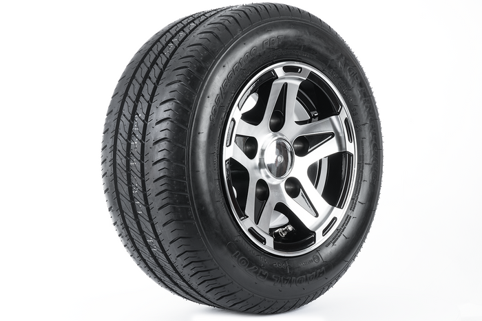 Két megerősített kerék szett LINGLONG GUMIABRONCS 195/55 R10C 98/96N ALU FELNI UNITRAILER 6Jx10" 5x112 ET:-4 utánfutóhoz
