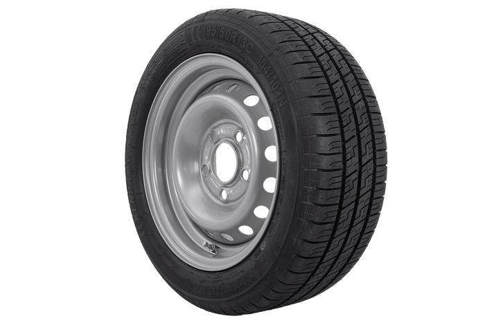 Megerősített pótkocsi kerék KENDA GUMIABRONCS 195/50 R13C 104/102N KENDA FELNI 6Jx13"H2 5x112 ET:30