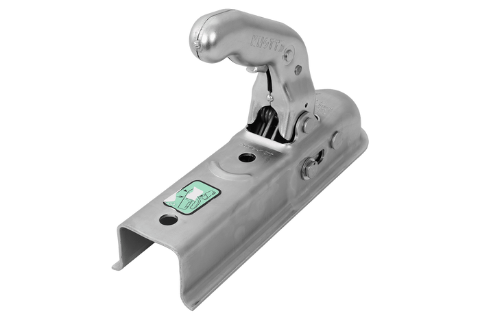 KNOTT K7.5-K gömbfejes vonóhorog 750 kg-os pótkocsihoz, 50 mm-es négyzet alakú vonórúddal