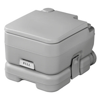 ProPlus 370415CR hordozható kemping WC, szürke, 10 liter/10 liter