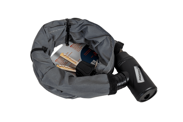PROFEX Reflex acél páncélzatú kerékpárzár, 70 cm hosszú