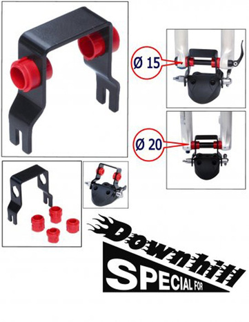 Downhill adapter 12 mm-es, 15 mm-es és 20 mm-es átmenőtengelyes kerékpárokhoz