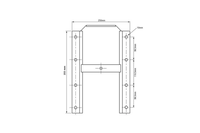SPAREX gabonacsúszda mezőgazdasági pótkocsikhoz 250x355mm