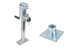 Kihúzható tartó UNITRAILER TJ5002+TJ5002A adapterrel 1300 kg-os platós pótkocsihoz 560-940 mm