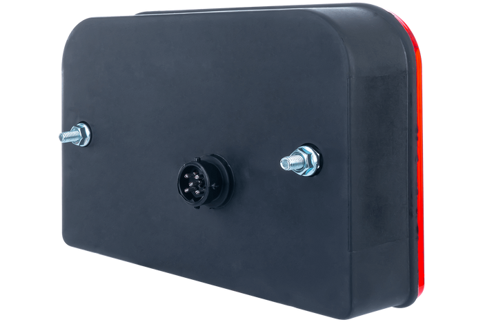 Lámpakészlet: DOBPLAST DPT35 hátsó lámpák + ASPÖCK FLEXIPOINT I oldalsó helyzetjelző lámpák + MANTES 5,2 m-es 13 tűs kábelköteg