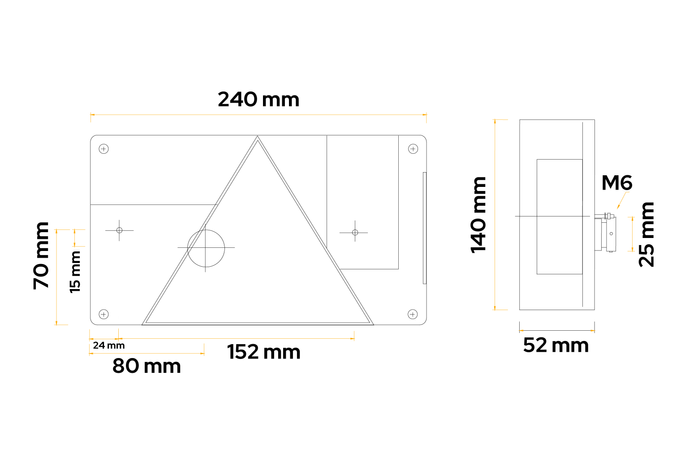 ASPÖCK Multipoint I hátsó lámpa 6 funkciós jobb oldali