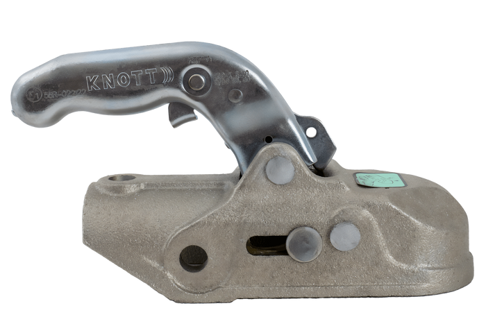 KNOTT K27-A gömbfejű vonóhorog 2700 kg-os pótkocsihoz, 50 mm-es öntöttvas csővonórúddal 