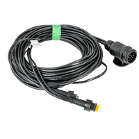 ASPÖCK elektromos szerelés, utánfutó kábelköteg, 7 m, 13/8 tűs csatlakozó, 2x 5 tűs bajonettzár