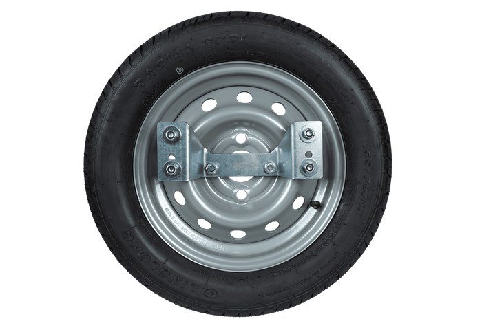 Pótkerék utánfutóhoz konzollal LINGLONG GUMIABRONCS 155/70 R13 75N UNITRAILER FELNI 4Jx13"H2 4x100 ET:30