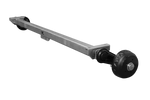 KNOTT VGB13M fékezett tengely pótkocsihoz/autószállítóhoz 1350kg 1900mm 2350mm 5x112
