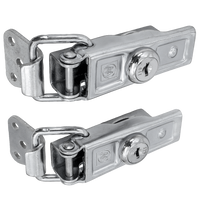 Oldalsó kampókészlet WINTERHOFF BVS 60-1 + BVSG 60-A rögzítőkkel, komplett pótkocsi oldalzár kulccsal