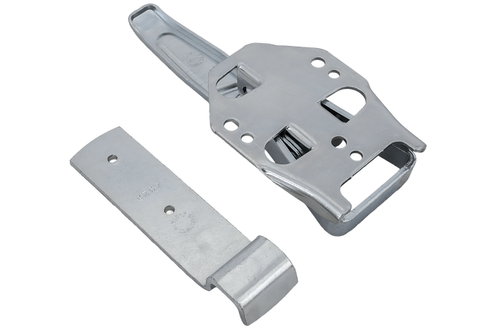 Oldalsó vonóhorog STEELPRESS ZB-04+Z-01A rögzítővel a pótkocsi teljes oldalsó lezárásához