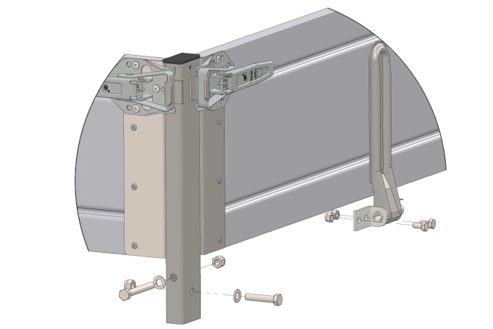 OUTLET BIS alumínium H-300 oldalfalak CARPLATFORM 4521 és UNIPLAT 450 pótkocsikhoz