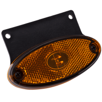 ASPÖCK FLATPOINT II LED-es helyzetjelző lámpa, narancssárga, univerzális, tartóval