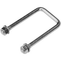 DROMET C típusú négyzet alakú bilincs anyákkal és alátétekkel M12 145/62/145