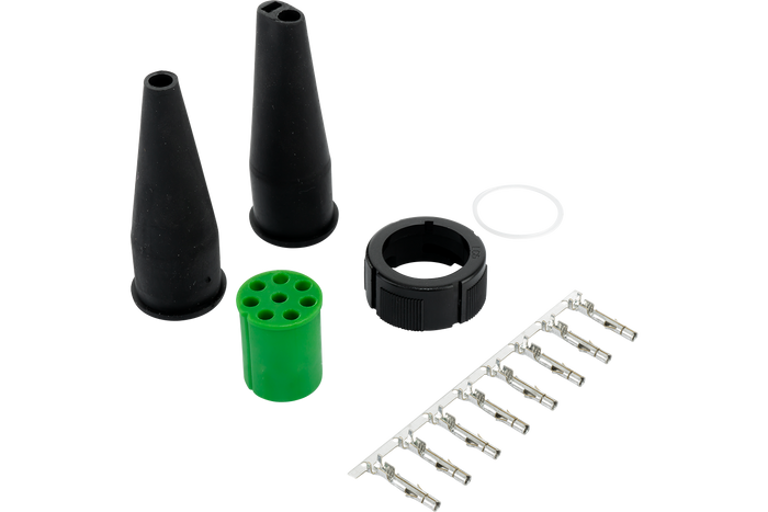 ASPOCK csatlakozó pótkocsi hátsó lámpáihoz, bajonett, 8 tűs, anya