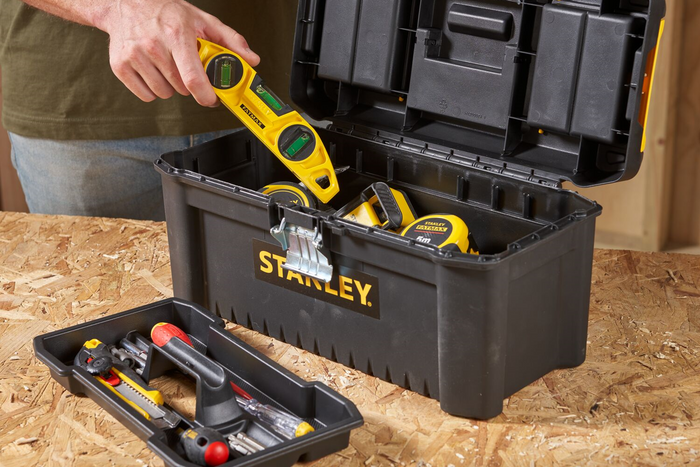 STANLEY Essential szerszámosláda rendezőkkel 410x210x200mm 8l