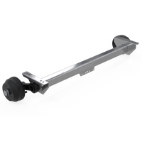 KNOTT VGB15 fékezett tengely pótkocsihoz/szállítóhoz 1500kg 1850mm 2300mm 5x112