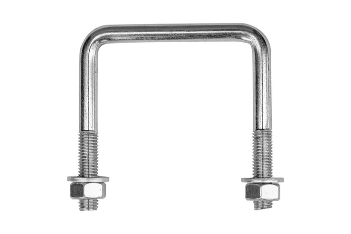 DROMET C típusú négyzet alakú bilincs anyákkal és alátétekkel M12 65/82/65