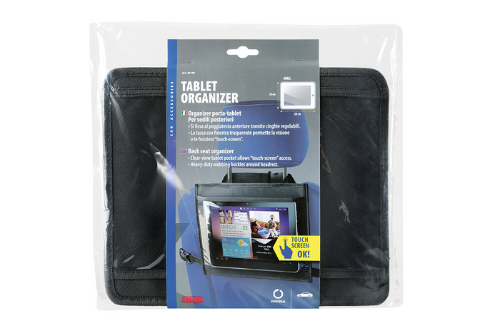 Tablet szervező LAMP autós tartó hátsó ülésre