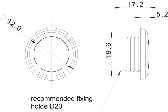 FRISTOM FT-074B univerzális LED-es helyzetjelző lámpa