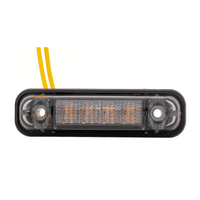 FRISTOM FT-081 LED DARK jelzőlámpa, narancssárga, univerzális