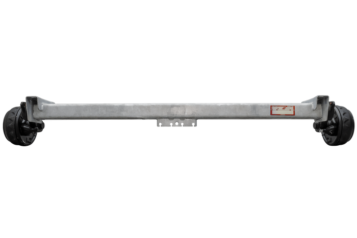 KNOTT VGB13 fékezett tengely pótkocsihoz/autószállítóhoz 1350kg 1400mm 1850mm 5x112