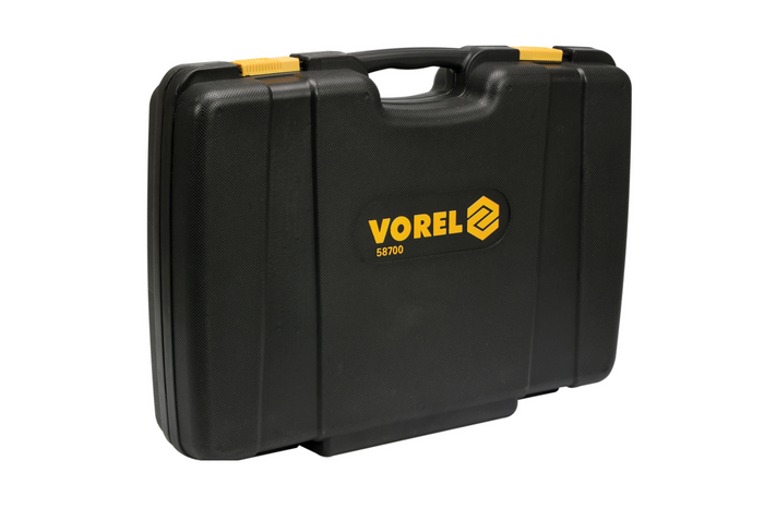 VOREL 58700 XXL szerszámkoffer 1/2"-os szerszámkészlet 216 részes.