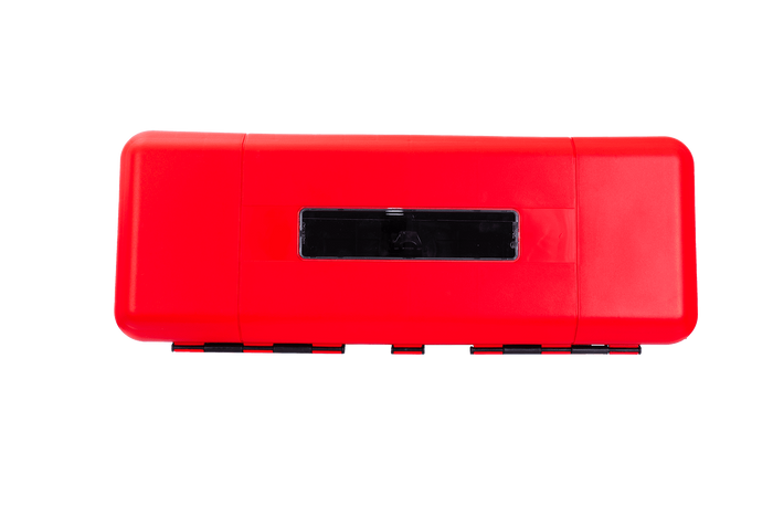 Tűzoltó készülék láda 9/12kg DAKEN 82190 REGON 865x335x240mm piros